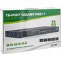 INLINE PoE++ Gigabit Network Switch 16 Port, 1Gb/s, 2x SFP, 48,26cm (19" 1U, brackets incl.), Metal, fan control, w/ display,  password protection,  300 (32316P)