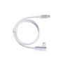 OCHNO USB-C to USB-C Cable Gen2, Angled White 0.7m