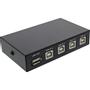 INLINE USB 2.0 switch manual, USB-A device to 4 computers (60648)