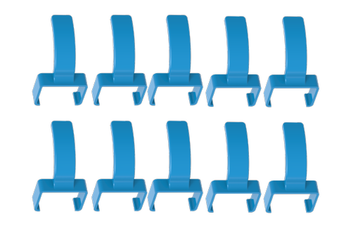 LinkIT ColorFlex Cat6a clips blå ColorFlex clips 10pcs/5 pair (LI-C6ASFTP-CF-BLUE)