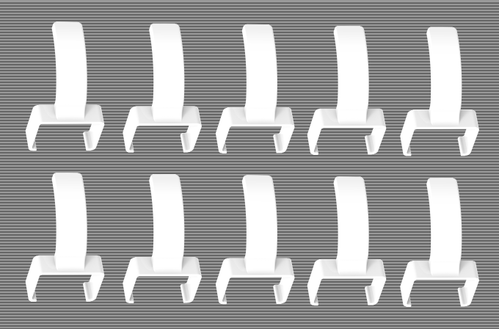 LinkIT ColorFlex Cat6a clips hvit ColorFlex clips 10pcs/5 pair (LI-C6ASFTP-CF-WHITE)