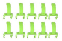 LinkIT ColorFlex Cat6a clips grønn ColorFlex clips 10pcs/5 pair