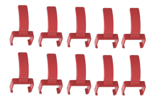 LinkIT ColorFlex Cat6a clips rød ColorFlex clips 10pcs/5 pair (LI-C6ASFTP-CF-RED)