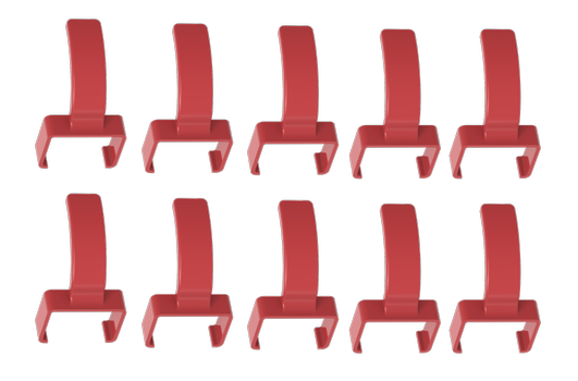 LinkIT ColorFlex Cat6a clips rød ColorFlex clips 10pcs/5 pair (LI-C6ASFTP-CF-RED)