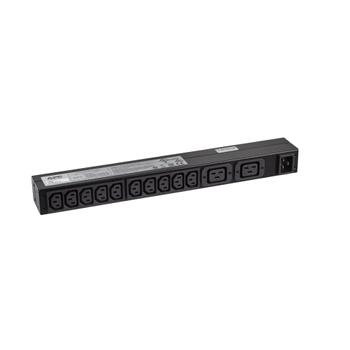 APC PDU 10xC13 2xC19 16A 220V 1U IEC C20 (AP9559)