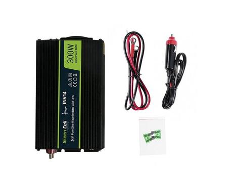 Green Cell DC til AC inverter Ekstern Sort (INV14)