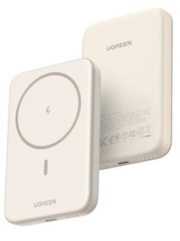 UGREEN Magnetic wireless Powerbank - Beige - 5000 mAh (25207)