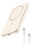 UGREEN Magnetic wireless Powerbank - Beige - 5000 mAh (25207)