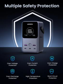 UGREEN 48000mAh 300W Fast Charging Power Bank gray (25286)