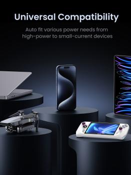 UGREEN 48000mAh 300W Fast Charging Power Bank gray (25286)