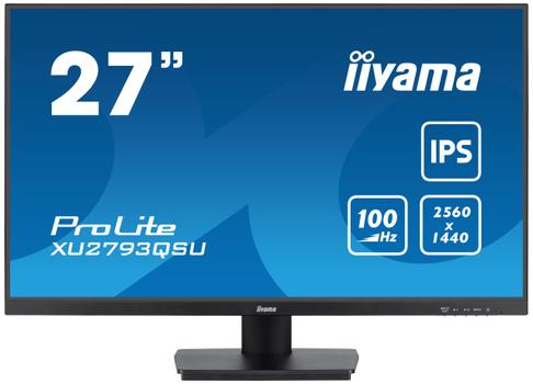 IIYAMA 27" QHD IPS Panel (XU2793QSU-B7)