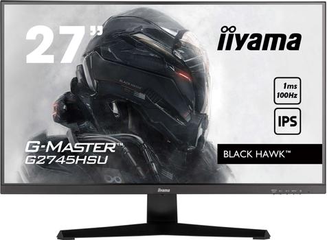 IIYAMA G2745HSU-B2 27inch IPS 1920x1080 300cd/m2 1ms HDMI DP USB (G2745HSU-B2)