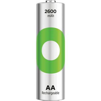 GP ReCyko Rechargeable Battery, Size AA, 2600 mAh, 4-pack (201246)
