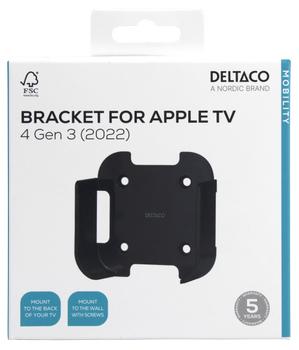 DELTACO Desktop Double arm Smartphone & Tablet Holder Black (ARM-257)