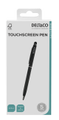 DELTACO 2-in-1 pen, write with ink and use for touch screens, black