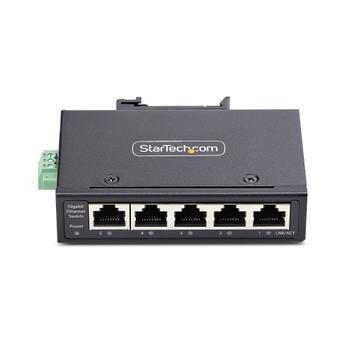 STARTECH UNMANAGED SWITCH 5-PORT TAA - 10/ 100/ 1000MBPS FANLESS IP30 CPNT (I51G-ETHERNET-SWITCH)