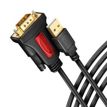 AXAGON ADS-1PSN USB-A 2.0 - serial RS-232 DB9-M Prolific adapter cable 1.5m - Adapter - Digital/ Daten Serien-Kabel Schwarz 1,5 m USB Typ-A (ADS-1PSN)