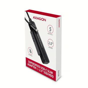 AXAGON ADSA-FP2C USB-C 5Gbps - SATA 6G, 2.5 SSD/HDD SLIM adapter - Adapter - Digital/ Daten Schnittstellenkarte/ Adapter (ADSA-FP2C)