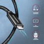 AXAGON BUCM2-CM20AB Ladekabel USB-C zu USB-C 2.0, 2 m, PD 240 W 5 A, ALU - Schwarz - 2 Meter langes USB-C zu USB-C Kabel - Daten- und Ladefähig USB Kabel USB 2.0 USB C (BUCM2-CM20AB)