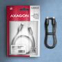 AXAGON BUCM2-CM20AB Ladekabel USB-C zu USB-C 2.0, 2 m, PD 240 W 5 A, ALU - Schwarz - 2 Meter langes USB-C zu USB-C Kabel - Daten- und Ladefähig USB Kabel USB 2.0 USB C (BUCM2-CM20AB)