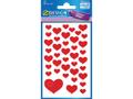 Z-Design Etikett AVERY dekor røde hjerter (3)