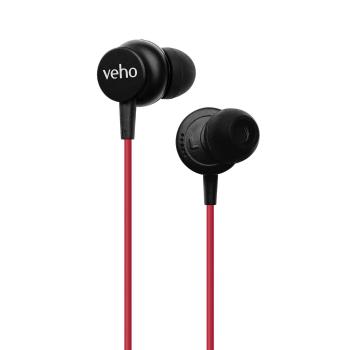 VEHO UK Z3 wired earphones with mic - (VEP-105-Z3-R)