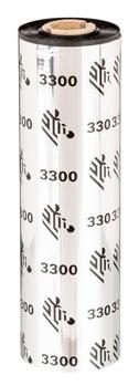 ZEBRA RIBBON 3300 WAX/RESIN 84MMX74M STANDARD 12MM CORE 12/BOX SUPL (03300GS08407)