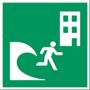 BRADY ISO Safety Sign - Tsunami