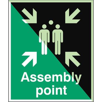BRADY Glow-in-the-dark safety sign (E/E007/EN3-SA-PHOLUMB-250X300/1-B)