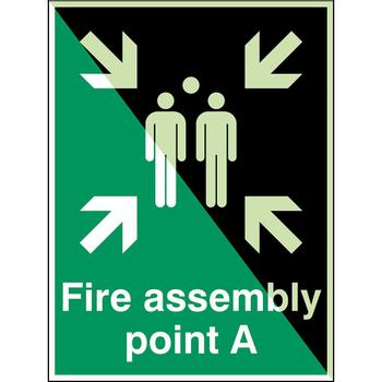 BRADY Glow-in-the-dark safety sign (E/E007/EN22-SA-PHOLUMB-300X400/1-B)