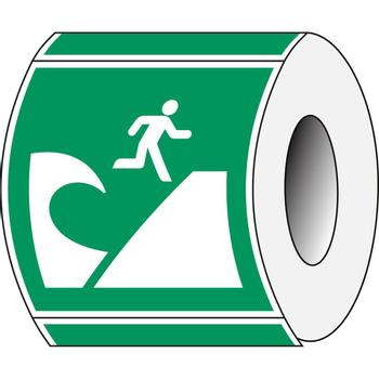 BRADY ISO Safety Sign - Tsunami (E/E062/NT/PE-100X100-250)