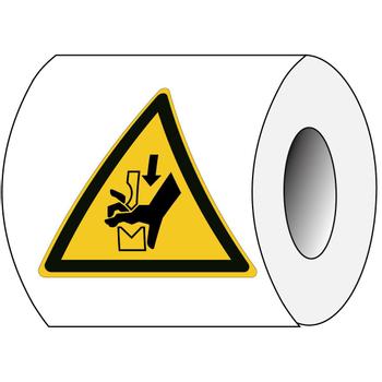 BRADY ISO Safety Sign - Hand (PIC W030-TRI 025-PE-ROLL/1)