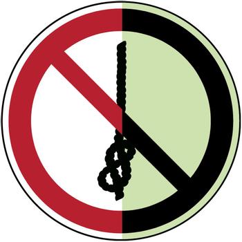 BRADY Glow-in-the-dark safety sign (P/P030/NT-PP-PHOLUMB-DIA 150/1-B)