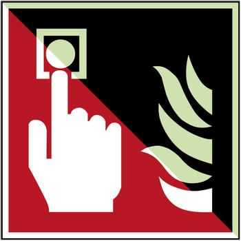 BRADY Glow-in-the-dark safety sign (F/F005 /NT-ALU-PHOLUMC-200X200/1-B)