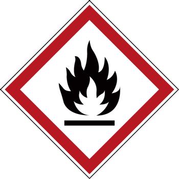 BRADY GHS Symbol - Flammable (PIC 1802-100*100-B7541-CRD)