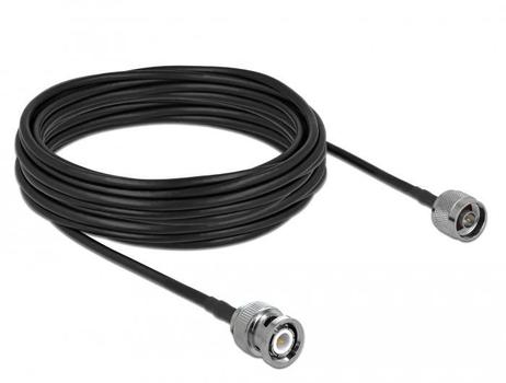 DELOCK Coaxial cable 10 m Black, Grey (90425)