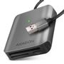 AXAGON CRE-S3 External card reader USB-A 3.2 Gen 1 3-slot & lun SD/microSD/CF Kartenleser USB 3.2 Gen 1 (3.1 Gen 1) Type-A Grau