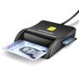 AXAGON CRE-SM3SD USB Smart card & SD/microSD/SIM Flat Smart-Card-Lesegerät Drinnen USB 2.0 Schwarz