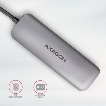 AXAGON HMC-HCR3A 3x USB-A+ HDMI+ SD/ microSD USB-C 3.2 Gen 1 hub 20cm Kabelgebunden USB 3.2 Gen 1 (3.1 Gen 1) Type-C Grau (HMC-HCR3A)