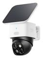 EUFY Anker SoloCam S340 Trådlös utomhus övervakningskamera 3K, Dubbelkamera, 360°, Wi-Fi, Ljud, Solpanel + batteri