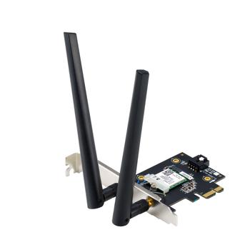 ASUS nettverkskort PCE-BE6500 BE6500, tri-band, Bluetooth,  WiFi 7 (90IG09G0-MO0B00)