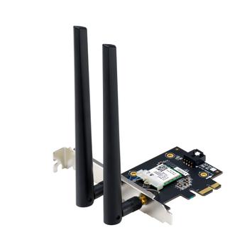 ASUS PCE-BE6500 Wi-Fi 7 (802.11be) 320MHz - Tri-Band PCIe Wi-Fi Adapter - Bluetooth 5.4 (90IG09G0-MO0B00)