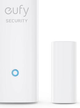 EUFY Entry Sensor dør/ vindussensor (hvit) Inngangssensor,  Kun innendørs bruk, krever HomeBase eller HomeBase E (T89000D4)