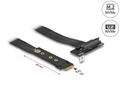 DELOCK M.2 Key M to U.2 SFF-8639 NVMe Adapter angled 20 cm cable