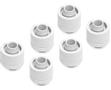 ALPHACOOL Eiszapfen 16/10 mm Anschraubtülle G1/4, 6-Pack - weiß
