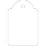 APLI hængemærke 28x43mm hvid 500stk
