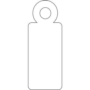 APLI hængemærker 9x24mm hvid 1000stk (384)
