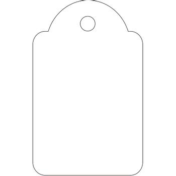 APLI hængemærker 22x35mm hvid 500stk (390)