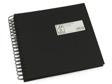 GRIEG Fotoalbum GRIEG medium 40 sider sort (622027)