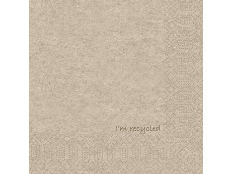 DUNI Serviett DUNI 2L 33cm resirk brun (300) (206473*4)